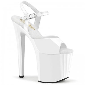 Pleaser Enchant-709 Hakken Dames Wit | BELGIE BEDAKMYC