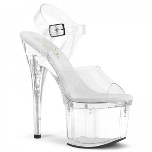 Pleaser Esteem-708 Hakken Dames Clear | BELGIE BESBGRYD