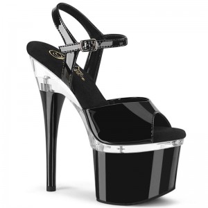 Pleaser Esteem-709 Hakken Dames Zwart | BELGIE BETRQXMJ
