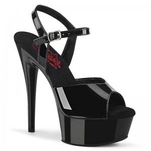 Pleaser Excite-609 Hakken Dames Zwart | BELGIE BENUFWOP