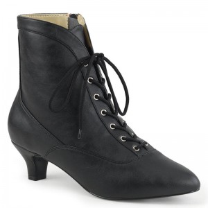 Pleaser Fab-1005 Vegan Leather Laarzen Dames Zwart | BELGIE BEEODYLV