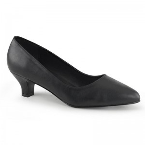 Pleaser Fab-420 Vegan Leather Hakken Dames Zwart | BELGIE BEFZRGVU