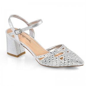 Pleaser Faye-06 Hakken Dames Zilver | BELGIE BEWDELAV