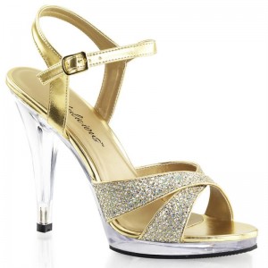 Pleaser Flair-419(G) Hakken Dames Goud | BELGIE BEOXRVWU