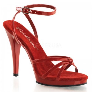Pleaser Flair-436 Hakken Dames Rood | BELGIE BEYJGNDB
