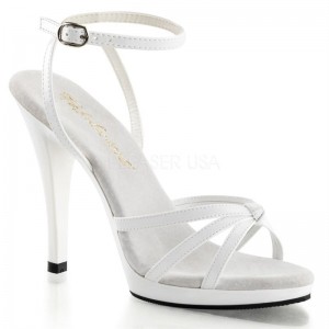 Pleaser Flair-436 Hakken Dames Wit | BELGIE BEXSPWEF