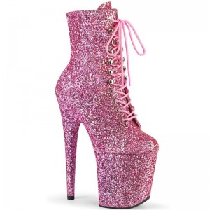 Pleaser Flamingo-1020GWR Laarzen Dames Roze | BELGIE BEYAIBTW