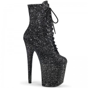 Pleaser Flamingo-1020GWR Laarzen Dames Zwart | BELGIE BEPDWVKY