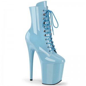 Pleaser Flamingo-1020 Laarzen Dames Blauw | BELGIE BEQHRXKO