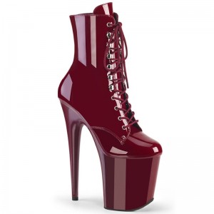 Pleaser Flamingo-1020 Laarzen Dames Bordeaux | BELGIE BEGOPJFT