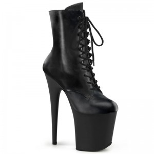 Pleaser Flamingo-1020 Laarzen Dames Zwart | BELGIE BEVKDBAS