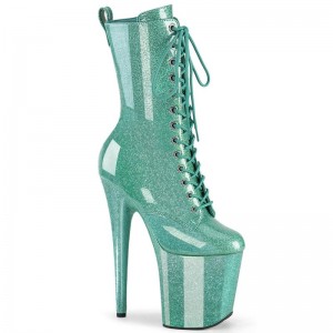Pleaser Flamingo-1040GP Laarzen Dames Blauw | BELGIE BEACUVMQ
