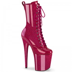 Pleaser Flamingo-1040GP Laarzen Dames Fuchsie | BELGIE BELBYOAD