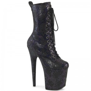 Pleaser Flamingo-1040SPF Laarzen Dames Zwart | BELGIE BESVZTGU