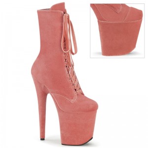Pleaser Flamingo-1045VEL Laarzen Dames Roze | BELGIE BEWRBJCV
