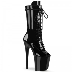 Pleaser Flamingo-1051 Laarzen Dames Zwart | BELGIE BETDHWRE