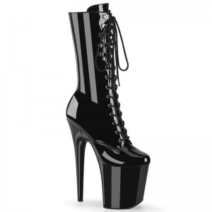 Pleaser Flamingo-1054 Laarzen Dames Zwart | BELGIE BEDTHZNP