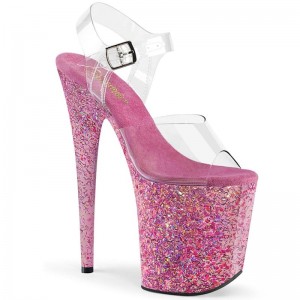 Pleaser Flamingo-808CF Hakken Dames Roze | BELGIE BEQWJXLS