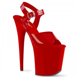 Pleaser Flamingo-808N Hakken Dames Rood | BELGIE BEOHTBQR
