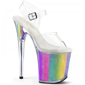 Pleaser Flamingo-808RG-01 Hakken Dames Gekleurd | BELGIE BEEASGVQ