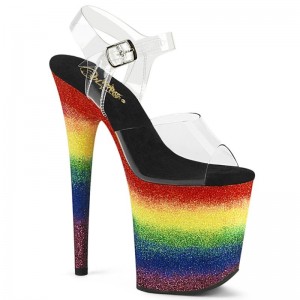 Pleaser Flamingo-808RG-04 Hakken Dames Gekleurd | BELGIE BEERCXQZ