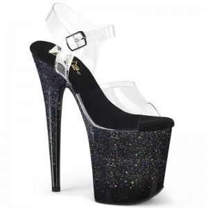 Pleaser Flamingo-808SS Hakken Dames Zwart | BELGIE BEHYAEIX