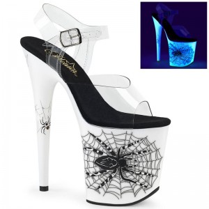 Pleaser Flamingo-808SW Hakken Dames Wit | BELGIE BEZWRPTU