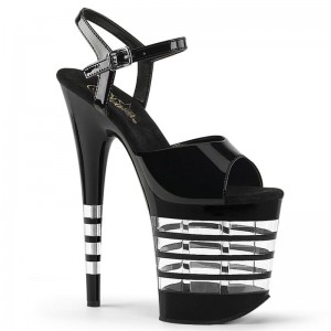 Pleaser Flamingo-809LN Hakken Dames Zwart | BELGIE BEIZMSBU