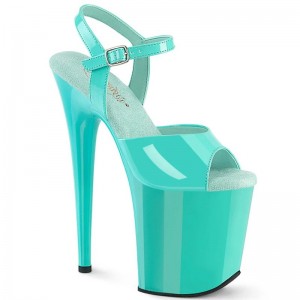 Pleaser Flamingo-809 Hakken Dames Lichtturquoise | BELGIE BEUPODRG