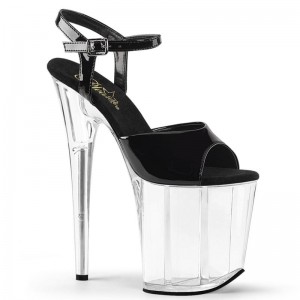 Pleaser Flamingo-809 Hakken Dames Zwart | BELGIE BEKDMUZR