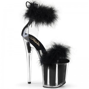 Pleaser Flamingo-824F Hakken Dames Zwart | BELGIE BEGBCFJW