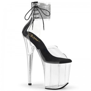 Pleaser Flamingo-824RS Hakken Dames Zwart | BELGIE BELWGFKR