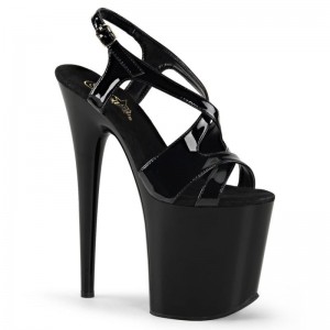 Pleaser Flamingo-831 Hakken Dames Zwart | BELGIE BENXWBGI