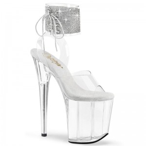 Pleaser Flamingo-891-2RS Hakken Dames Clear | BELGIE BEEBNMDP