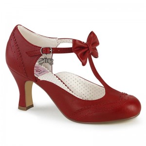 Pleaser Flapper-11 Hakken Dames Rood | BELGIE BEUCVFIK