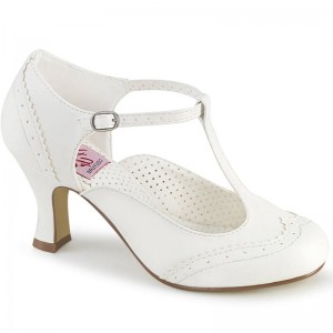 Pleaser Flapper-26 Hakken Dames Wit | BELGIE BEZYXQKL