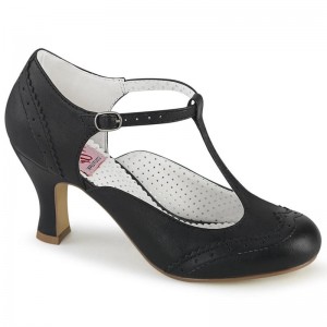 Pleaser Flapper-26 Hakken Dames Zwart | BELGIE BEOIZWLB