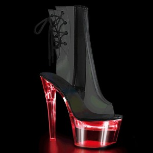 Pleaser Flashdance-1018C-7 Laarzen Dames Clear | BELGIE BEQDARTI