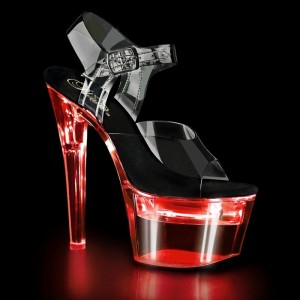 Pleaser Flashdance-708 Hakken Dames Zwart | BELGIE BETXSBIL