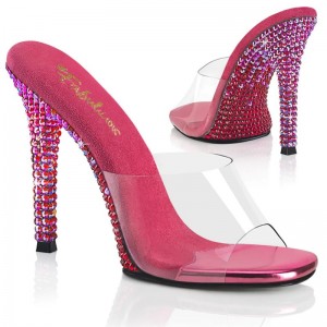 Pleaser Gala-01DMM Badslippers Dames Fuchsie | BELGIE BEDAXTRF