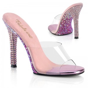 Pleaser Gala-01DMM Badslippers Dames Roze | BELGIE BEESFXCU