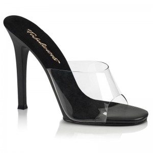 Pleaser Gala-01 Badslippers Dames Zwart | BELGIE BEPKGCTR