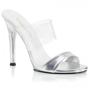 Pleaser Gala-02L Badslippers Dames Zilver | BELGIE BEIUFMLX