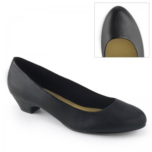 Pleaser Gwen-01 Vegan Leather Hakken Dames Zwart | BELGIE BEFOJHUR