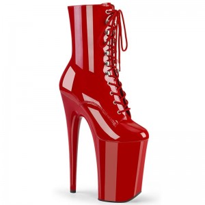 Pleaser Infinity-1020 Laarzen Dames Rood | BELGIE BESIYFPM