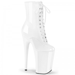 Pleaser Infinity-1020 Laarzen Dames Wit | BELGIE BERZXAOT