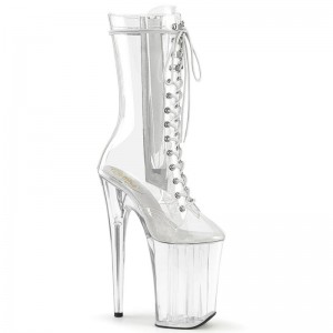 Pleaser Infinity-1050C Laarzen Dames Clear | BELGIE BEGJUEXK