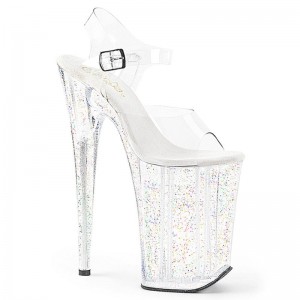 Pleaser Infinity-908MG Hakken Dames Clear | BELGIE BEOMJWCQ