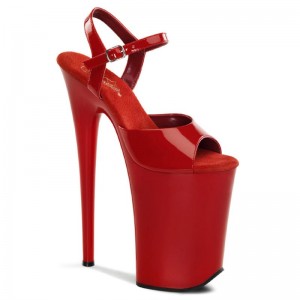 Pleaser Infinity-909 Hakken Dames Rood | BELGIE BECPXIKU
