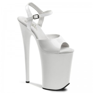 Pleaser Infinity-909 Hakken Dames Wit | BELGIE BEOMPZCD